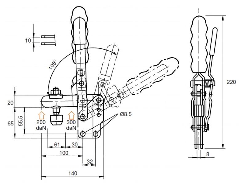 V350/1BLC Vertical Positive Locking Clamps Locking Clamps Manual